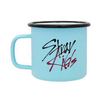 Stray Kids, Κούπα Μεταλλική εμαγιέ ΜΑΤ σιέλ 360ml