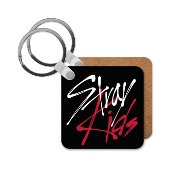 Stray Kids, Μπρελόκ Ξύλινο τετράγωνο MDF