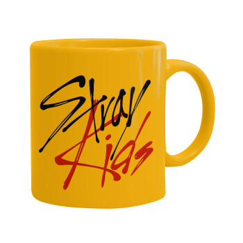 Stray Kids, Κούπα, κεραμική κίτρινη, 330ml