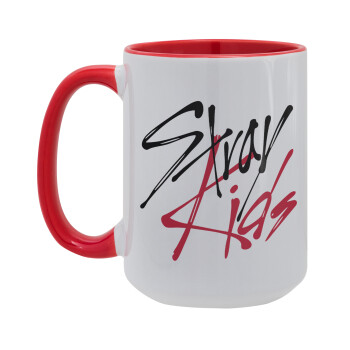 Stray Kids, Κούπα Mega 15oz, κεραμική Κόκκινη, 450ml
