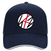 DRILL Adult Ultimate Hat BLUE/WHITE, (100% COTTON, ADULT, UNISEX, ONE SIZE)
