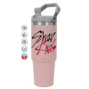 Pink color, 890ml (30oz) stainless Steel Tumbler with Handle