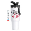 Mega Stainless steel Tumbler with lid, double wall 1,2L
