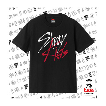 Stray Kids, Κλασικό T-Shirt, διπλής ραφής, χωρίς πλευρικές ραφές ΜΑΥΡΟ από 100% βαμβάκι. Vegan & OEKO-TEX πιστοποιημένο.