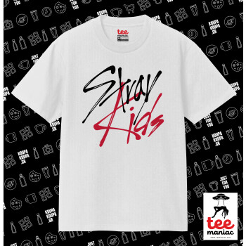 Stray Kids, Κλασικό T-Shirt, διπλής ραφής, χωρίς πλευρικές ραφές ΛΕΥΚΟ από 100% βαμβάκι. Vegan & OEKO-TEX πιστοποιημένο.