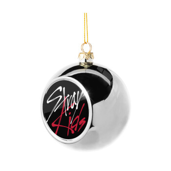 Stray Kids, Silver 8cm Christmas tree ball ornament