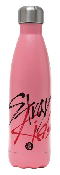 Stray Kids — Metal mug thermos Pink Mat (Stainless steel), double wall, 500ml