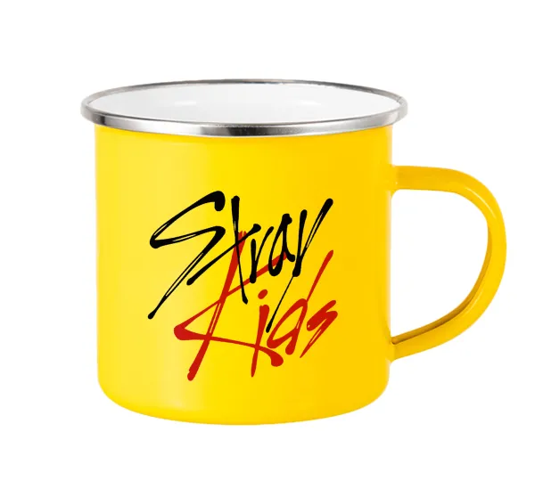 Stray Kids — Yellow Enamel Metallic Cup 360ml