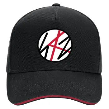 Stray Kids, DRILL Adult Ultimate Hat BLACK/RED, (100% COTTON, ADULT, UNISEX, ONE SIZE)