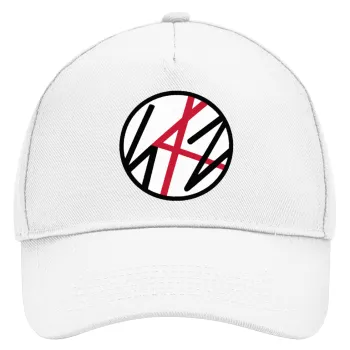 Stray Kids, Καπέλο Ενηλίκων Baseball, Drill, Λευκό (100% ΒΑΜΒΑΚΕΡΟ, ΕΝΗΛΙΚΩΝ, UNISEX, ONE SIZE)