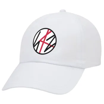Stray Kids, Καπέλο Ενηλίκων Baseball Λευκό 5-φύλλο (POLYESTER, ΕΝΗΛΙΚΩΝ, UNISEX, ONE SIZE)
