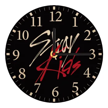 Stray Kids, Ρολόι τοίχου ξύλινο plywood (20cm)