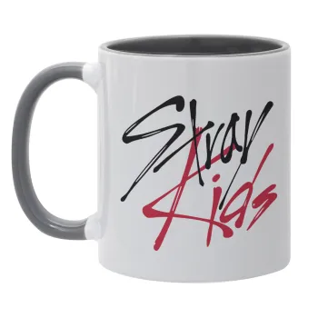 Stray Kids, Κούπα χρωματιστή γκρι, κεραμική, 330ml