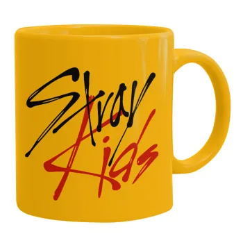 Stray Kids, Κούπα, κεραμική κίτρινη, 330ml