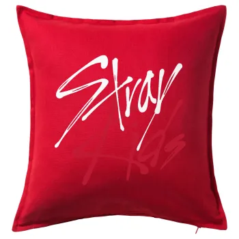 Stray Kids, Sofa cushion RED 50x50cm includes filling