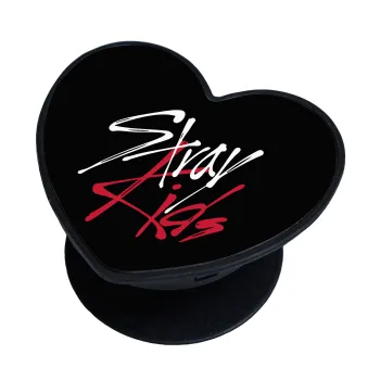 Stray Kids, Phone Holders Stand  καρδιά Μαύρο Βάση Στήριξης Κινητού στο Χέρι