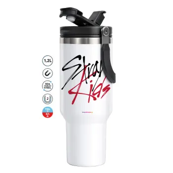 Stray Kids, Mega Stainless steel Tumbler with lid, double wall 1,2L