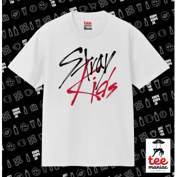 Stray Kids, Κλασικό T-Shirt, διπλής ραφής, χωρίς πλευρικές ραφές ΛΕΥΚΟ από 100% βαμβάκι. Vegan & OEKO-TEX πιστοποιημένο.