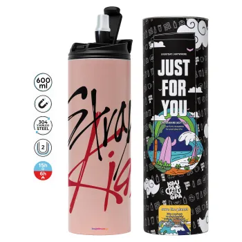 Stray Kids, Tumbler stainless steel PINK 600ml