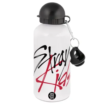 Stray Kids, Metal water bottle, White, aluminum 500ml