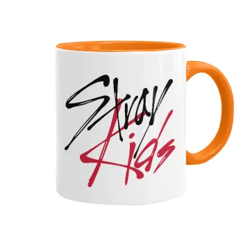 Stray Kids, Mug colored orange, ceramic, 330ml