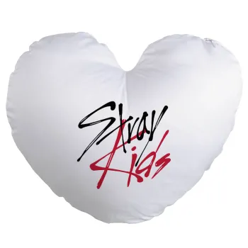 Stray Kids, Μαξιλάρι καναπέ καρδιά 40x40cm περιέχεται το  γέμισμα