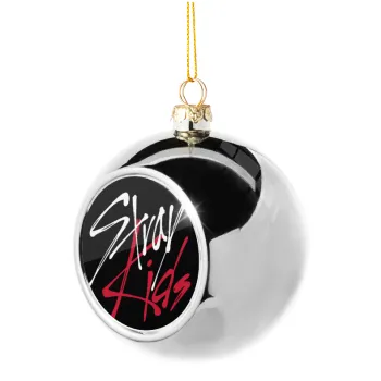 Stray Kids, Silver 8cm Christmas tree ball ornament
