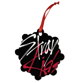 Stray Kids, Στολίδι Χριστουγεννιάτικο στολίδι snowflake ξύλινο 7.5cm