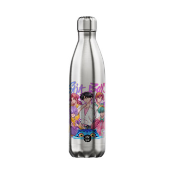 Huntrix Saja Boys, Μεταλλικό παγούρι θερμός Inox (Stainless steel), διπλού τοιχώματος, 750ml