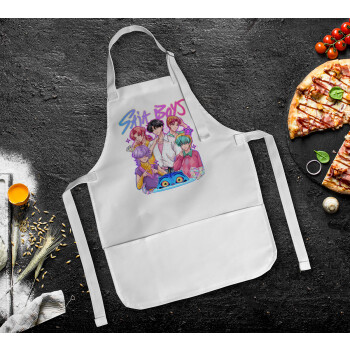 Huntrix Saja Boys, Ποδιά Σεφ Ολόσωμη Παιδική (με ρυθμιστικά και 2 τσέπες)