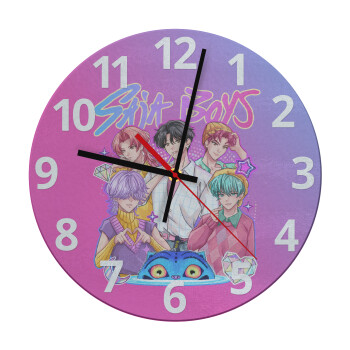 Huntrix Saja Boys, Ρολόι τοίχου γυάλινο (30cm)