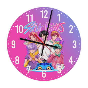 Huntrix Saja Boys, Ρολόι τοίχου ξύλινο (30cm)