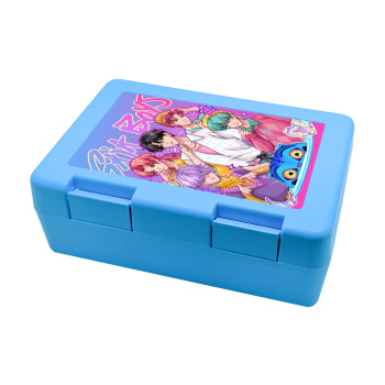 Huntrix Saja Boys, Children's cookie container LIGHT BLUE 185x128x65mm (BPA free plastic)