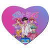 Mousepad heart 23x20cm