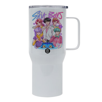 Huntrix Saja Boys, Tumbler με καπάκι, διπλού τοιχώματος (θερμό) 750L