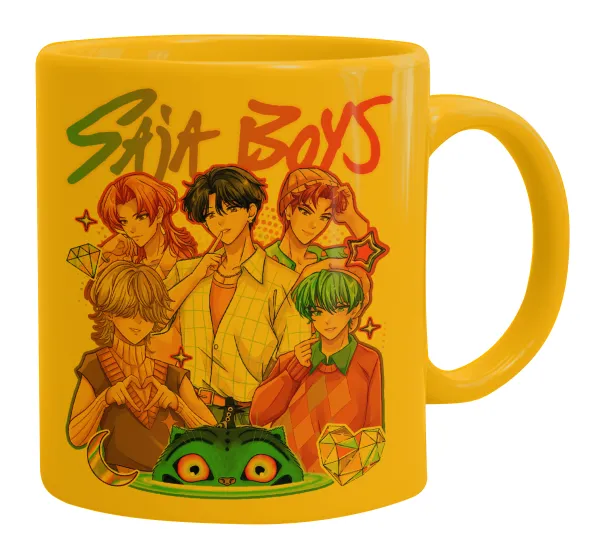 Huntrix Saja Boys — Κούπα, κεραμική κίτρινη, 330ml