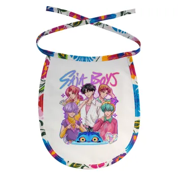 Huntrix Saja Boys, Σαλιάρα μωρού αλέκιαστη με κορδόνι Χρωματιστή