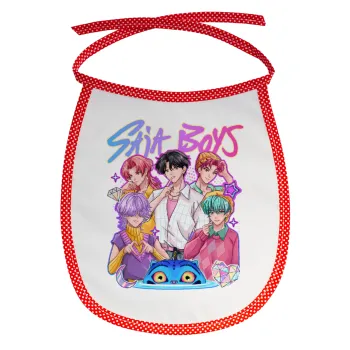 Huntrix Saja Boys, Σαλιάρα μωρού αλέκιαστη με κορδόνι Κόκκινη