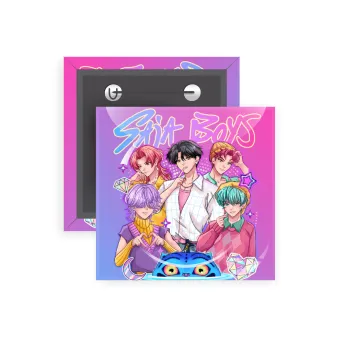 Huntrix Saja Boys, Κονκάρδα παραμάνα τετράγωνη 5x5cm