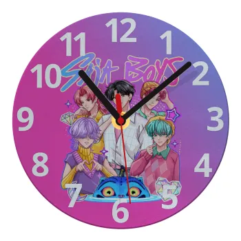 Huntrix Saja Boys, Ρολόι τοίχου γυάλινο (20cm)