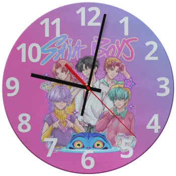 Huntrix Saja Boys, Ρολόι τοίχου γυάλινο (30cm)