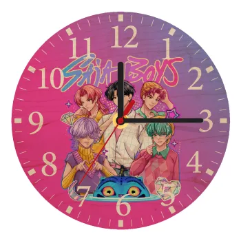 Huntrix Saja Boys, Ρολόι τοίχου ξύλινο plywood (20cm)