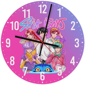 Huntrix Saja Boys, Ρολόι τοίχου ξύλινο (30cm)