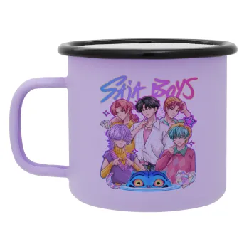 Huntrix Saja Boys, Κούπα Μεταλλική εμαγιέ ΜΑΤ Light Pastel Purple 360ml