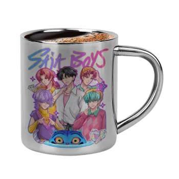 Huntrix Saja Boys, Double-wall metal cup for espresso (220ml)