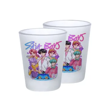 Huntrix Saja Boys, Σφηνοπότηρα γυάλινα 45ml του πάγου (2 τεμάχια)