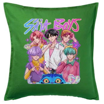 Huntrix Saja Boys, Sofa cushion Green 50x50cm includes filling