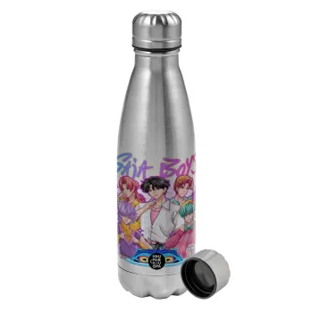 Huntrix Saja Boys, Metallic water bottle, stainless steel, 750ml