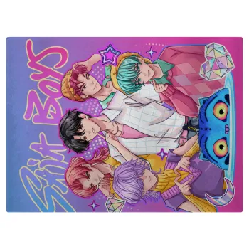 Huntrix Saja Boys, Επιφάνεια κοπής γυάλινη (38x28cm)