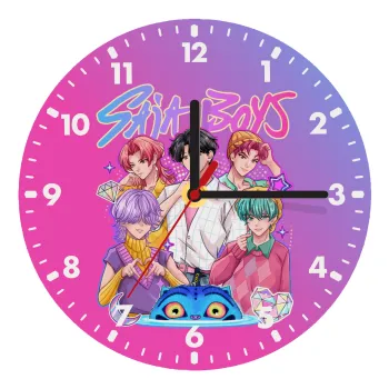 Huntrix Saja Boys, Wooden wall clock (20cm)